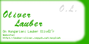 oliver lauber business card